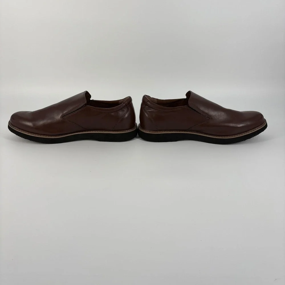 Deer Stags Loafers Mens 15M Brown Slip On S.U.P.R.O. Sock Comfort Shoes